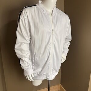 Raffi Linea Uomo Activewear Track Jacket White Men's 2XL TRUSSARDI ITALY NWT
